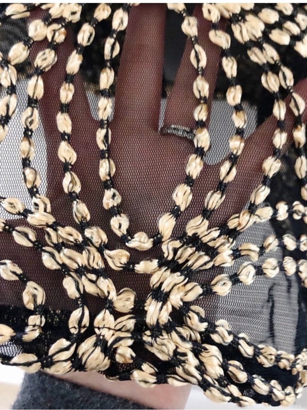 Berek Embroidered Seeds Of Gold Mesh Jacket - Picture 5 of 8